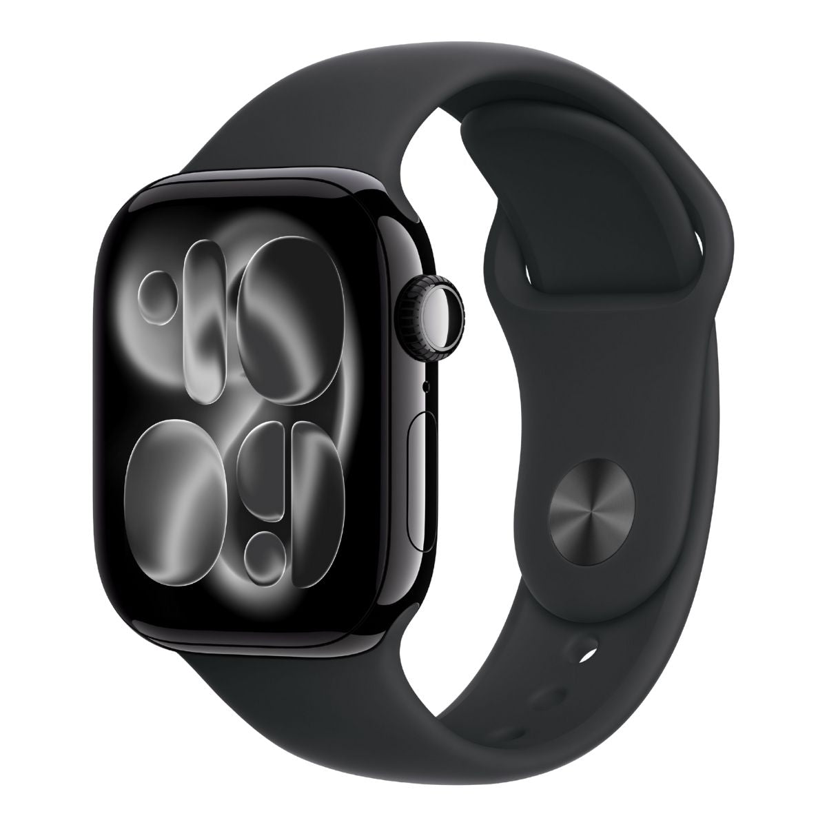 Apple Watch Series 11 GPS 42mm Jet Black Aluminium Case with Black Sport Band S/M MEQT4